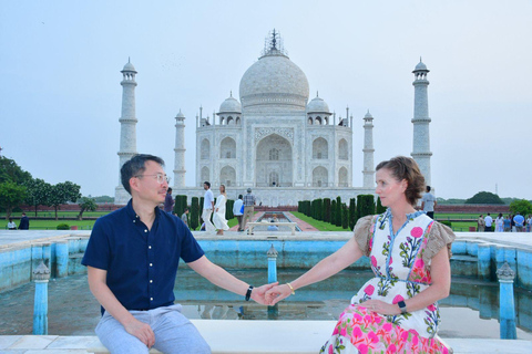 Agra: Taj Mahal Tour with Sunrise, Sunset & Day Visit Option Taj Mahal Sunset Tour