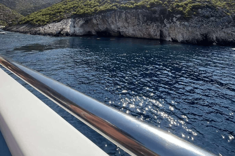 Zante : plage des naufrages, grottes bleues et visite des grottes de Xigia