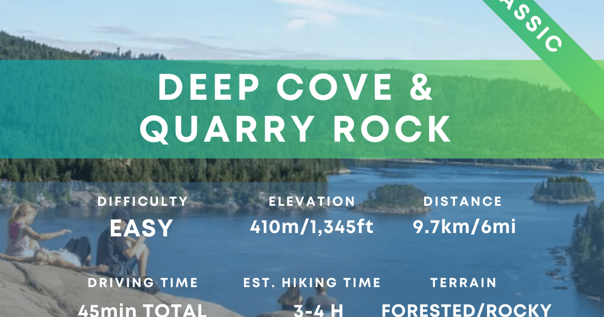 Quarry Rock & Deep Cove Hiking Day Trip | All-inclusive | GetYourGuide