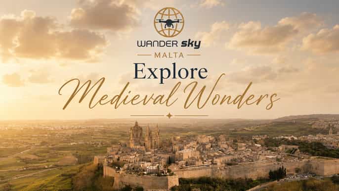 Malta: experiencia al amanecer en Mdina y los acantilados de Dingli con dron