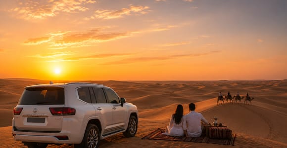 Doha: Sunrise or Sunset Desert Safari with Pickup & Drop off