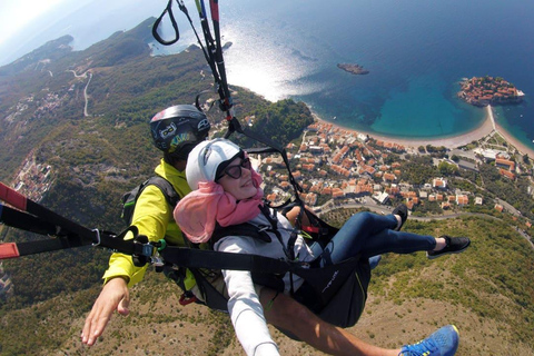 Gleitschirmfliegen in Montenegro: Sveti Stefan Luftausflug