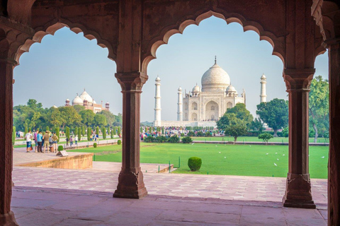 Delhi: Taj Mahal &amp; Agra dagstur med Gatimaan Express-tågDagsutflykt från Gatiman Express till Agra