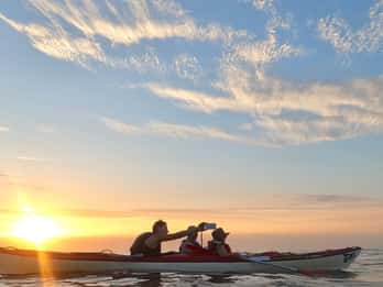 Marciana Marina: Evening Sea Kayaking Tour with Swim Stop
