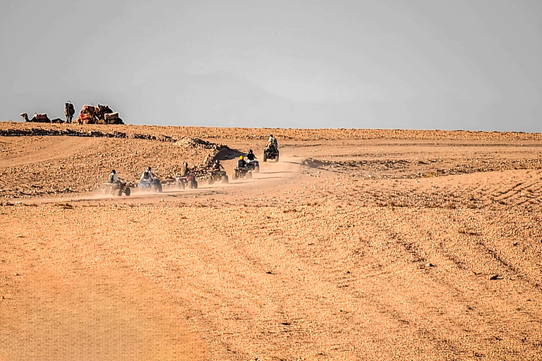 &quot;Désert d&#039;Agafay : Quad, balade à dos de chameau, déjeuner et piscine&quot;