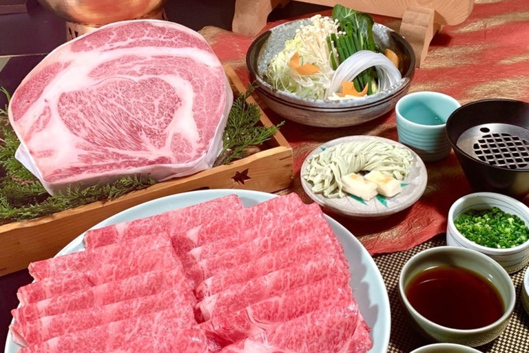 Osaka: Shabu-shabu de wagyu ilimitado. Reservas.Menú de solomillo de wagyu negro