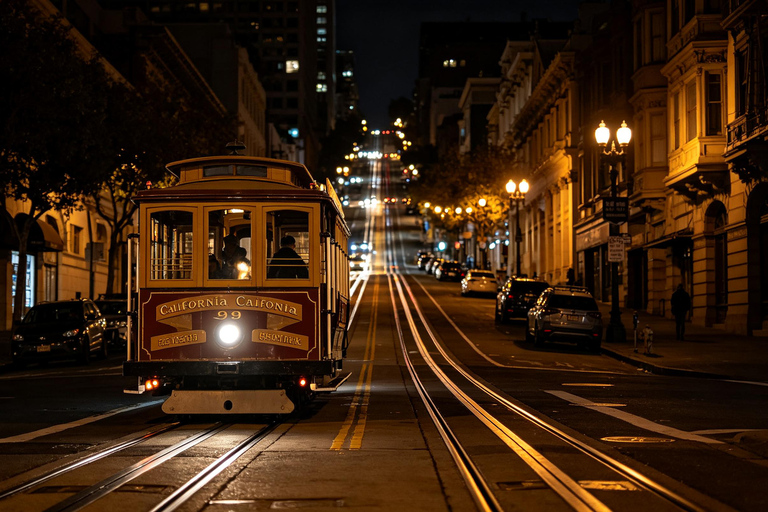 San Francisco Cable Car Night: Hills, Lights & City Stories