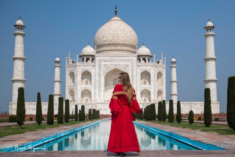 Ab Delhi: Private 4 Tage Goldenes Dreieck Tour mit HotelsTour mit Auto, Fahrer, Reiseführer und 4-Sterne-Hotelunterkunft