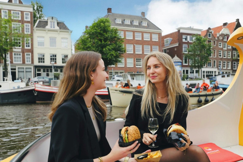 Amsterdam: Burger Cruise - Burgerbar & Canal Cruise Black Angus Beef Burger