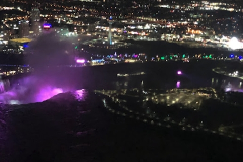 Chutes du Niagara, Canada : Nuits et lumières en hélicoptère