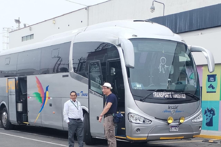 من هواكاتشينا: خطوط نازكا - أريكويبا - وادي كولكا - حافلة إلى بونو