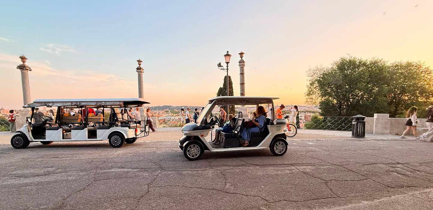 Rom: Kaiserliche Stadtführung mit Golfwagen und optionalem Transfer