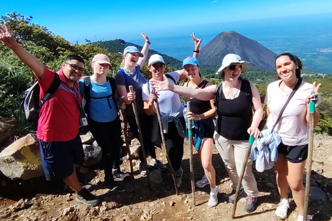 Santa Ana: Private Volcano Hike and Lunch with Lake View