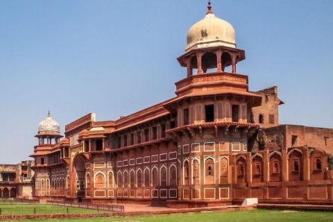 Agra: Excursión de día completo por la ciudad: Amanecer del Taj Mahal y Fuerte de AgraExcursión con entrada, coche y guía
