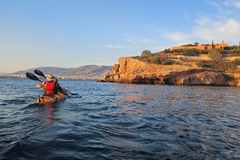 Ateny: wycieczka kajakiem morskim o zachodzie słońcaAteny Wycieczka kajakiem po morzu o zachodzie słońca