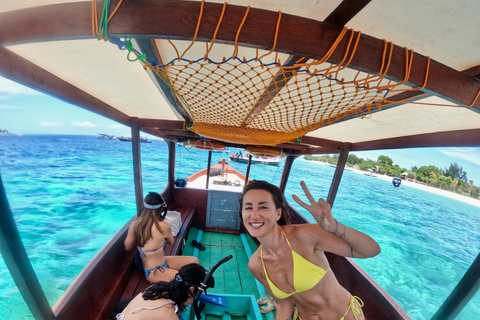 From Gili Meno: Private & Group Gili Islands Snorkeling 4-Hour Private Snorkeling Tour with GoPro Camera