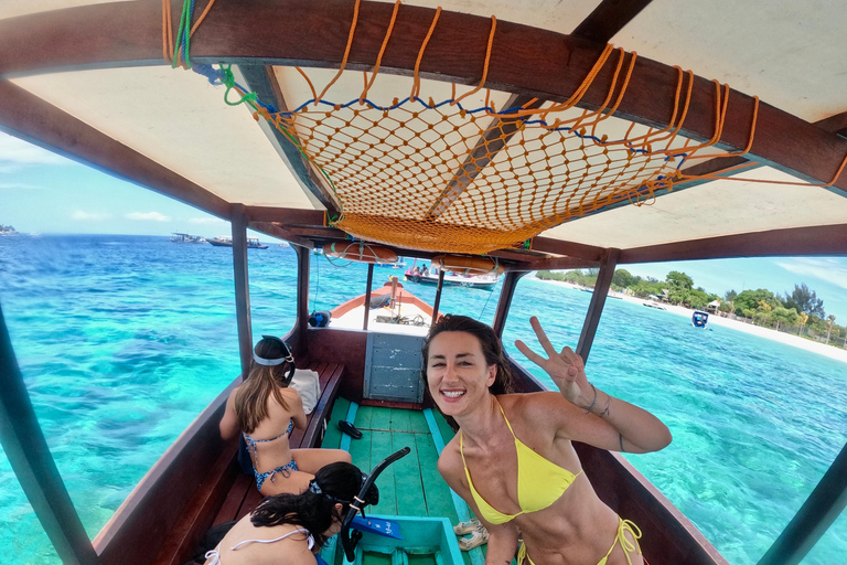 From Gili Meno: Private & Group Gili Islands Snorkeling 4-Hour Private Snorkeling Tour with GoPro Camera