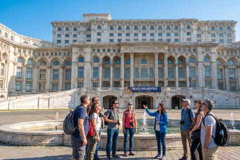 Bucharest: Parliament, Ceausescu House & Village Museum Tour Audio guide in 24 languages