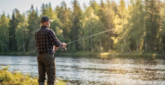 Rovaniemi: Summer & Autumn Fishing Tour in Lapland & BBQ
