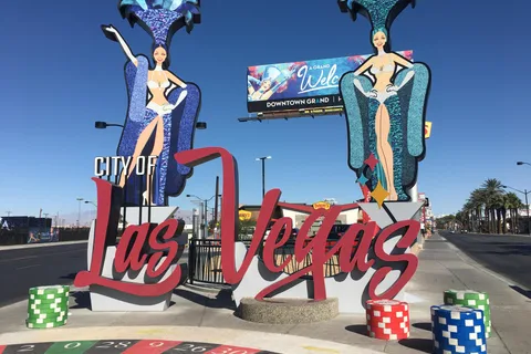 Wandeling door Downtown Las Vegas in het Frans