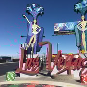 Passeio a pé pelo centro de Las Vegas em francês