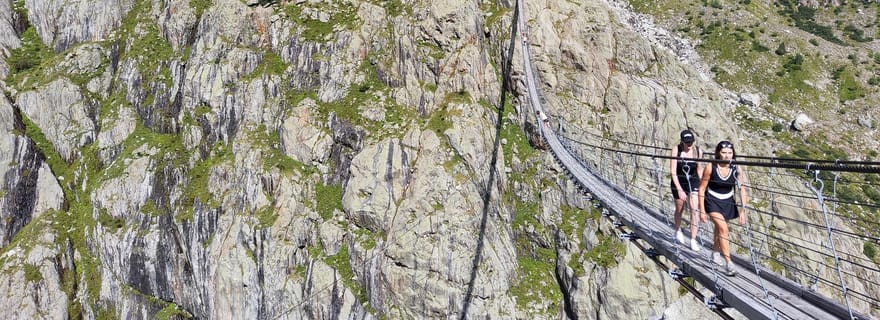 Excursion d'une journée au départ de Zurich : Trift, un pont suspendu spectaculaire