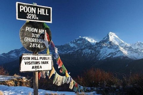 Desde Pokhara: Excursión privada de 4 días a Poon Hill con guíaTour privado con comidas incluidas.