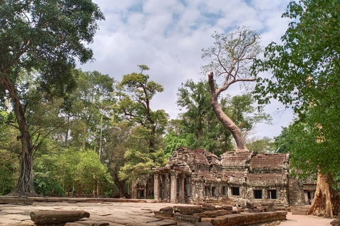 Wschód słońca w Angkor Wat z grupą współdzielącą