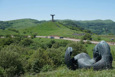 Dashbashi Canyon, Asureti village, and Didgori monument.