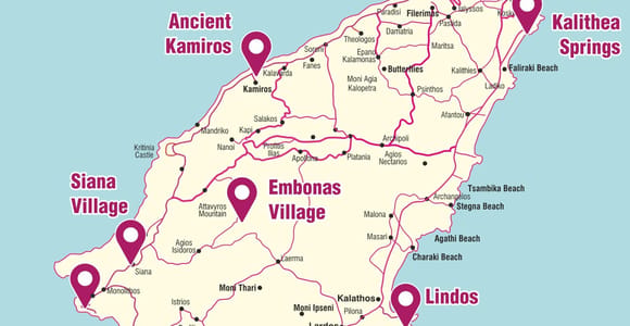 Rhodes Guided Island Tour: Kallithea, Kamiros & Highlights