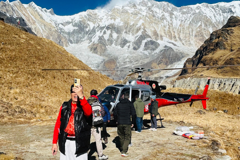 Pokhara: Hubschrauber-Tour zum Annapurna-Basislager