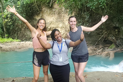 From Montego Bay: Blue Hole Waterfall Experience Standard option