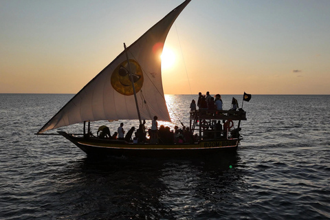 Sunset party cruise in Zanzibar with BoomBoom Boat