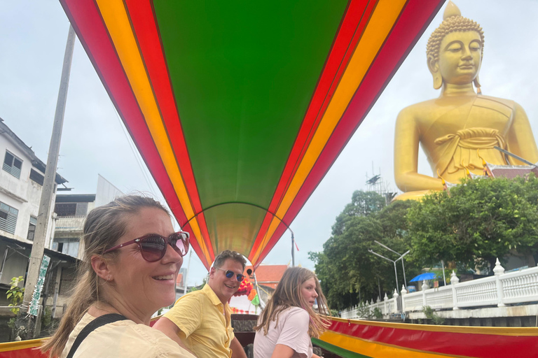 Bangkok: Longtail Boat and Tuk tuk Tour with Temple Visit Authentic longtail boat with temple visit tour