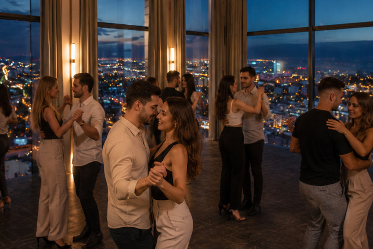 Gdańsk: Bachata Dance Workshop on a 34th Floor