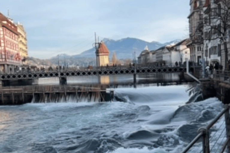 Superbe promenade à travers Lucerne avec des lieux d&#039;intérêt