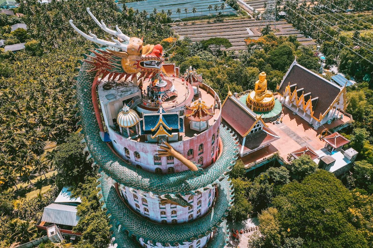 Bangkok: drijvende markt, Wat Sam Phran en cafés tourBangkok: Drijvende markt, Wat Sam Phran &amp; cafés tour