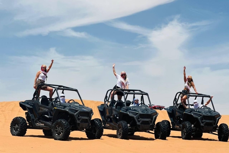 Self-Drive Quad Bike, Dune Buggy and Desert Sand Boarding 30Min 1000cc Polaris Dune Buggy Sandboarding and Camel Ride