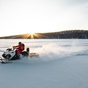 Ylläs: Ganztägige Schneemobil-Tour in die Wildnis
