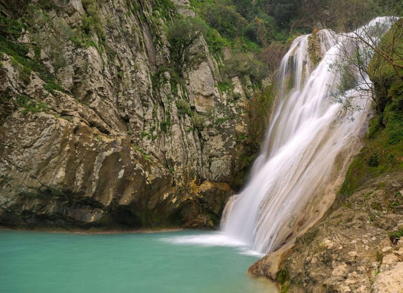Peloponnes: Canyoning-oplevelse ved Polylimnio-vandfaldene
