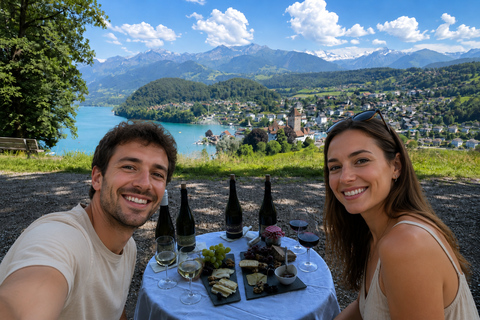 Interlaken: Wine & Cheese Tasting at Spiez Castle Vineyards