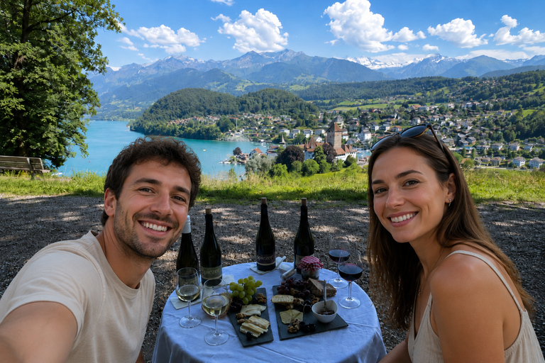Interlaken: Wine & Cheese Tasting at Spiez Castle Vineyards