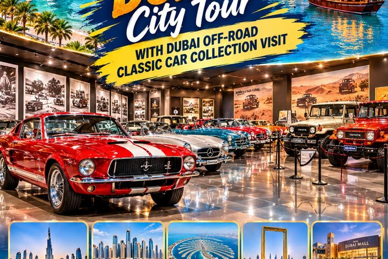 Abu Dhabi: Off-Road Historical & Classic Cars museum Tour Dubai:private Transfer To Dubai Classic Cars Museum