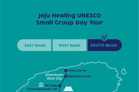 Jeju södra: Healing UNESCO dagstur i liten grupp