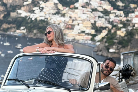 جولة تصوير سيارات مع سيارة كلاسيكية أيقونية في ساحل أمالفي