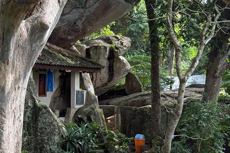 From Colombo: Cave Temples, Jungle Trek & Waterfall Swim