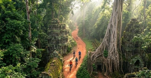 Angkor Wat Sunrise Bike Tour: Jungle Trails & Lunch
