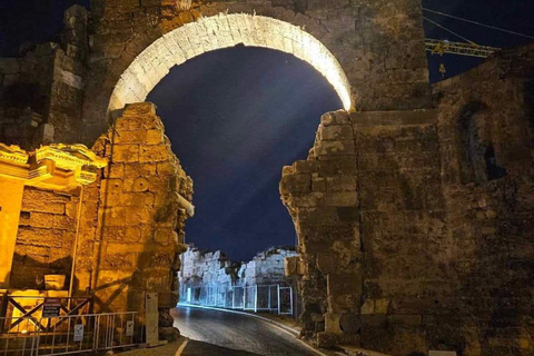 Alanya: Side Sunset Tour with Temple of Apollo & Shopping