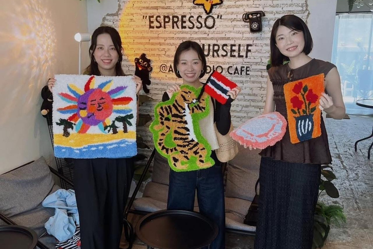 Pattaya: Rug Tufting Workshop at an Art Studio Café