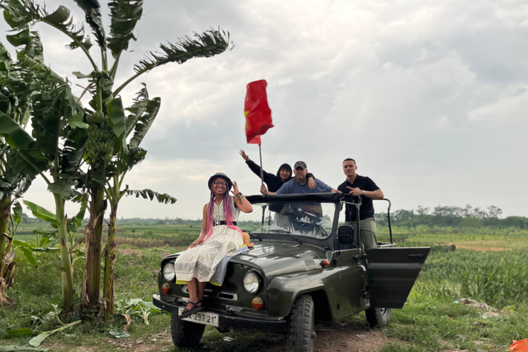 Hanoi Jeep Safari Tour: Red River Island Adventure | 2 Hours